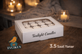 Evcikuş 18’li Tea Light Mum Seti – Ekonomik Paket, Uzun Yanış - evcikus